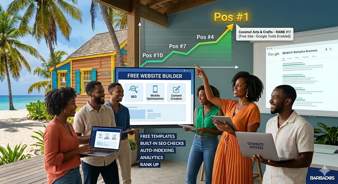 How Free Websites Can Help Barbados Entrepreneurs Rank on Google